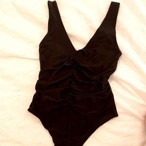 Fashion Nova Cheyanne Ruched Bodysuit, Size S